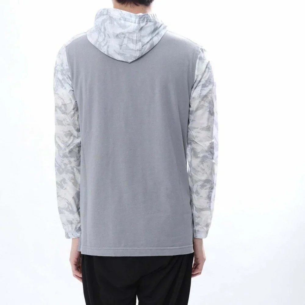 Under Armour Sportstyle Wind Anorak White Gray Hooded Pullover Large H11990 - Picture 6 of 11